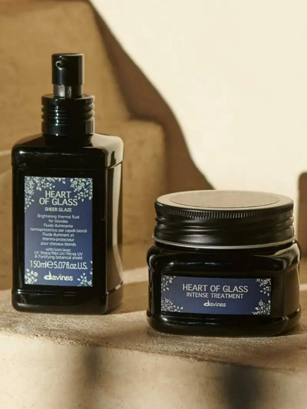 Davines Heart of Glass Sheer Glaze -Thermal Styling Support & Intense Treatment